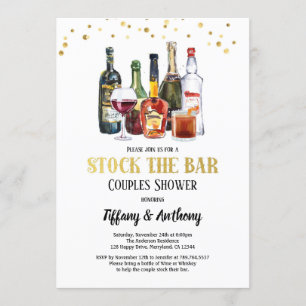 Stock De Bar Paren Douche Wit & Goud Kaart