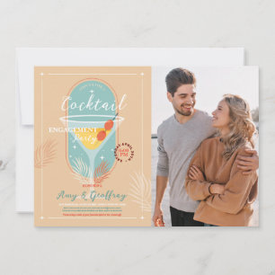 Stock De Bar Verloving Cocktail Party Foto Kaart