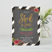 Stock de boom bruids douche uitnodiging (Staand voorkant)