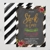 Stock de boom bruids douche uitnodiging (Voorkant / Achterkant)