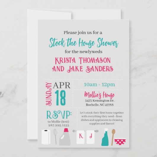 Stock de Huis Shower Kaart (Voorkant)