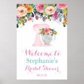 Stock de Keuken Bloemen Poster teken (Voorkant)