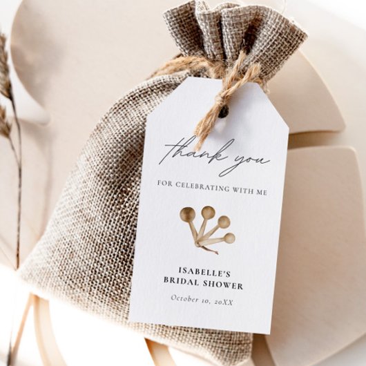 Stock De Keuken Boho Waterverf Dank u Cadeaulabel