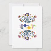 Stock De Keuken Fiesta Parenfeest Uitnodiging (Achterkant)