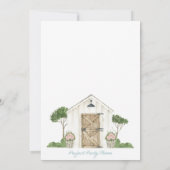 Stock de Schuur Bruidspaar Bruiloft Borrel Kaart (Achterkant)