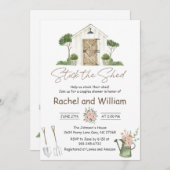 Stock de Schuur Bruidspaar Trouw Borrel Kaart (Voorkant / Achterkant)