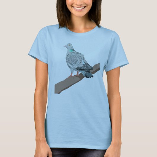 Stock Dove (Columba oenas) T-shirt (Voorkant)