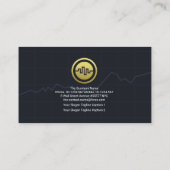 Stock Exchange Graph Forex Dealer  Visitekaartje (Achterkant)
