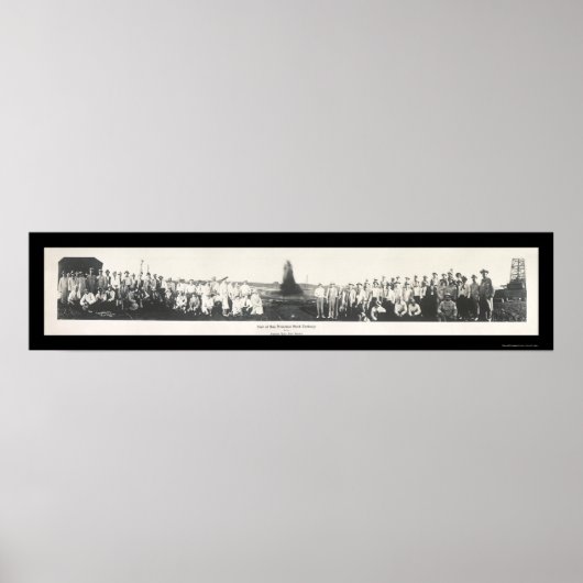 Stock Exchange Gusher Photo 1910 Poster (Voorkant)