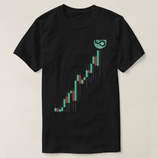 Stock Grafiek Polygon Matic Coin Trading Cry T-shirt (Design voorkant)