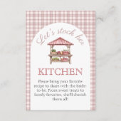 Stock haar Keuken Recept Vrijgezellenfeest kaart (Voorkant)