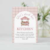 Stock haar Keuken Recept Vrijgezellenfeest kaart (Staand voorkant)