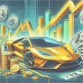 Stock Handel Vinyl Sticker (Voorkant)