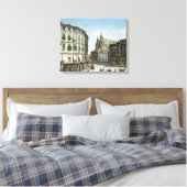 Stock-im-Eisen-Platz, met St. Stephan's Canvas Afdruk (Insitu (Slaapkamer))