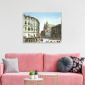 Stock-im-Eisen-Platz, met St. Stephan's Canvas Afdruk (Insitu (Woonkamer))
