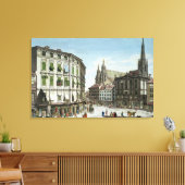 Stock-im-Eisen-Platz, met St. Stephan's Canvas Afdruk (Insitu (Woonkamer))