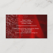 Stock Invest Visitekaartje Red White Dollar Signal (Achterkant)