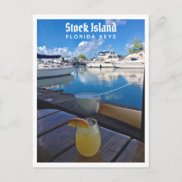 Stock Island Florida Keys Marina Foto Briefkaart