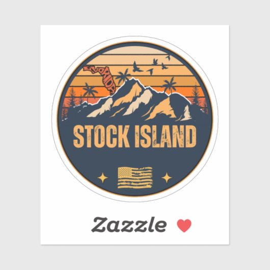 Stock Island, Florida Sticker (Vel)