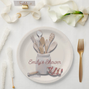 Stock Kitchen Vrijgezellenfeest Thema Papieren Bordje