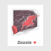 Stock Market Bitcoin Trend Sticker (Vel)