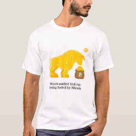 Stock Market Bull Run Aangedreven door Bitcoin T-shirt