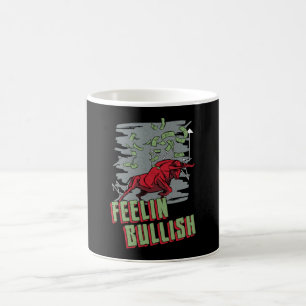Stock Market Feelin Bullish Trading Bull Trader Koffiemok