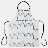 Stock Market Financiële Keuken Gepersonaliseerd Schort (Voorkant)