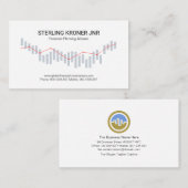 Stock Market Graph Financial Consultant Visitekaartje (Voorkant / Achterkant)