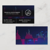 Stock Market Graph Visitekaartje (Voorkant / Achterkant)
