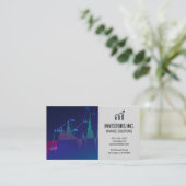 Stock Market Graph Visitekaartje (Staand voorkant)