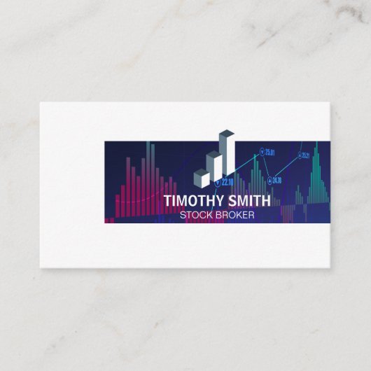 Stock Market Graph Visitekaartje (Voorkant)