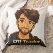 Stock Market Trader Gift Throw Pillow – 16" x 16" Kussen (Deken)
