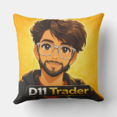 Stock Market Trader Gift Throw Pillow – 16" x 16" Kussen (Achterkant)