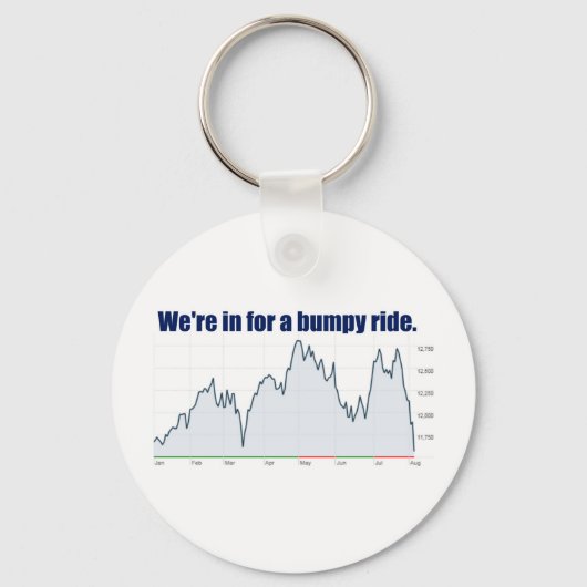 STOCK MARKT CHART BUMPY RIDE SLEUTELHANGER (Voorkant)