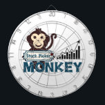 Stock Picker Monkey Dartbord<br><div class="desc">DANK U VOOR HET VERIFIËREN VAN MIJN ONTWERP! :-) Hier is het! De werkaap... . een aap voor elk beroep ! Het is de ultieme leuke manier om te shows wat je doet voor je leven, vooral als je van apen houdt! :p - GEEF NOTA VAN: U kunt achtergrondkleur aan...</div>
