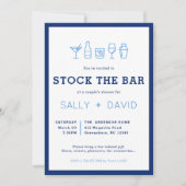 Stock The Bar Couple's Shower Invitation (Voorkant)