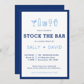 Stock The Bar Couple's Shower Invitation (Voorkant / Achterkant)