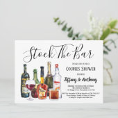 Stock The Bar Invitation Housewarming Invitation Kaart (Staand voorkant)