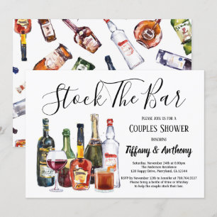 Stock The Bar Invitation Housewarming Invitation Kaart