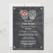Stock The Bar Suiker Schedels Halloween Krijt Uitn Kaart (Voorkant)