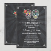 Stock The Bar Suiker Schedels Halloween Krijt Uitn Kaart (Voorkant / Achterkant)