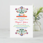 Stock The Kitchen Fiesta Mexican Party Invitation Kaart (Staand voorkant)