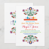 Stock The Kitchen Fiesta Mexican Party Invitation Kaart (Voorkant / Achterkant)
