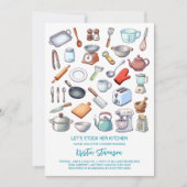 Stock the Kitchen Modern Bridal Shower Kaart (Voorkant)