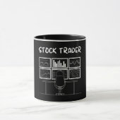 Stock Trader Funny Logo Mok (Midden)