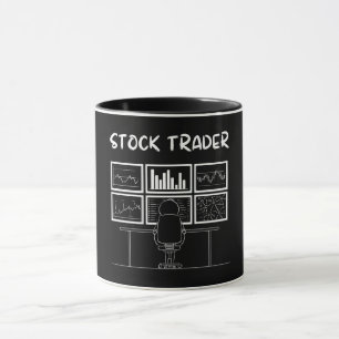 Stock Trader Funny Logo Mok