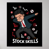 Stock Trader Gifts Mannen Trading Skills Forex Aan Poster (Voorkant)