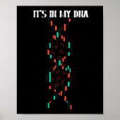 Stock Trader Mannen Kandelaar Grafiek Forex Tradin Poster (Voorkant)