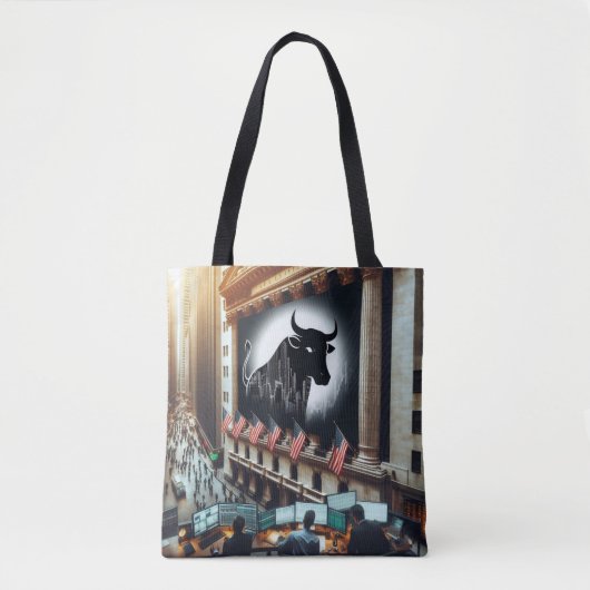 Stock Trading Canvas tas (Voorkant)